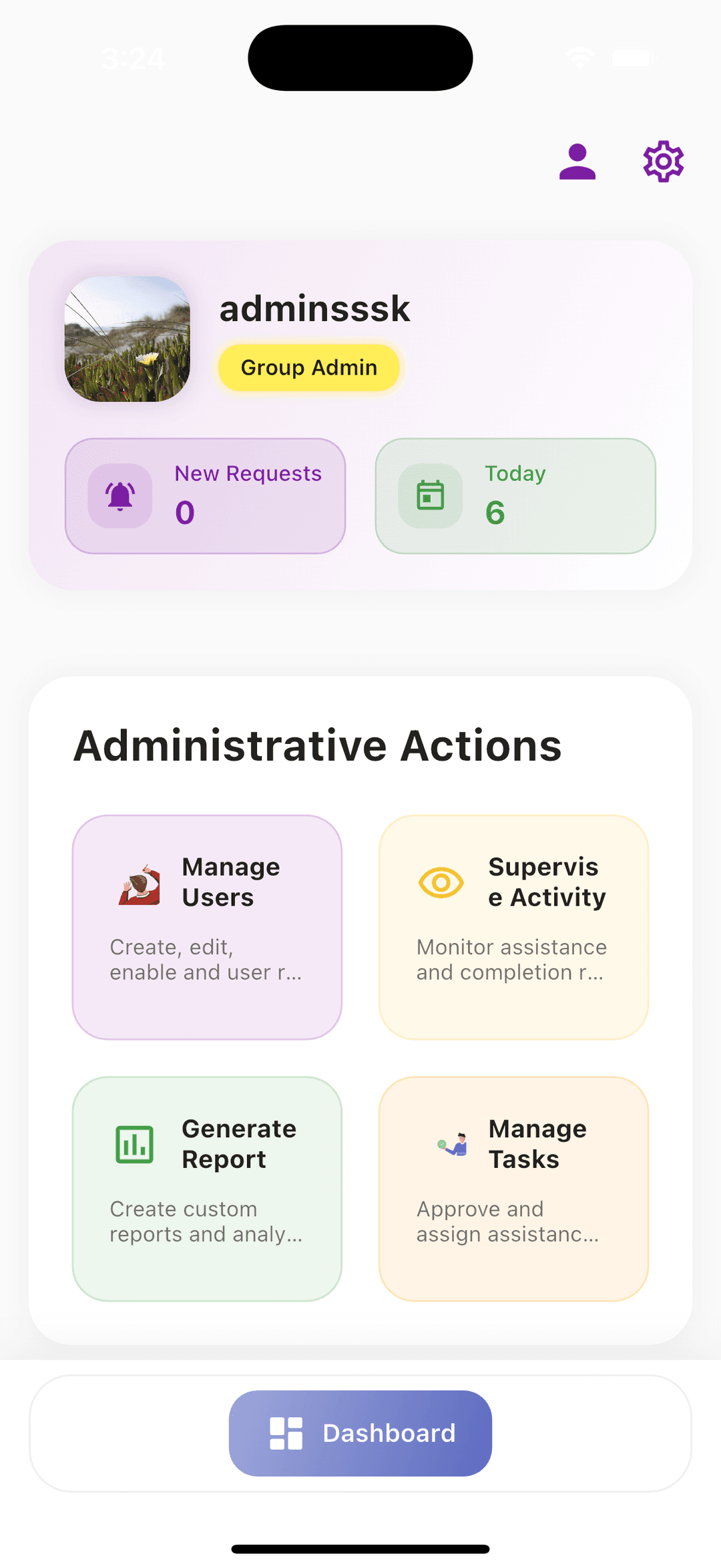 Organization Admin Dashboard